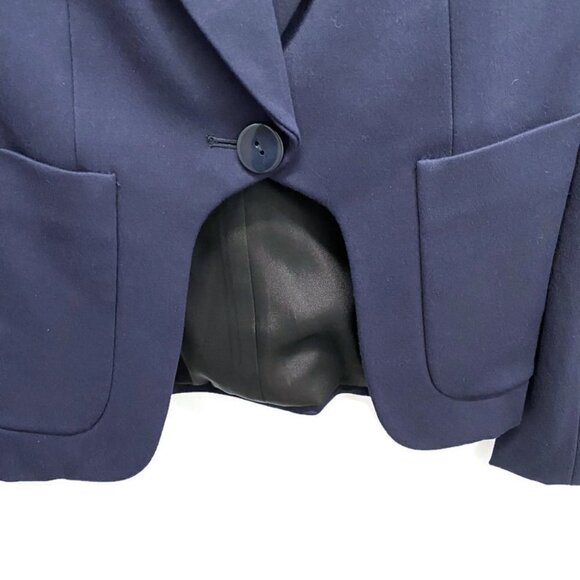 Diane Von Furstenberg Navy Riding Crop Blazer - Picture 3 of 5